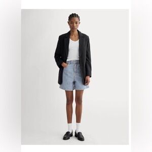 Everlane A-Line Denim Short, light indigo, size 29